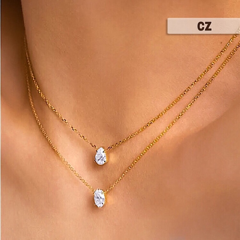 ⚜️𝟯𝟬%𝗢𝗙𝗙 𝗯𝘂𝗻𝗱𝗹𝗲𝘀 𝟯+⚜️ NEW CZ 2 Layered Gold Minimalist Necklace